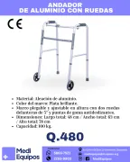 Andador de Aluminio con Ruedas