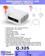 ¡RESPIRA MEJOR CADA DÍA!  NEBULIZADOR PORTÁTIL CON PANTALLA DIGITAL