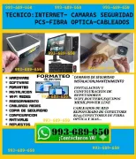SERVICIO TECNICO A INTERNET CAMARAS SEGURIDAD REPETIDORES FIBRA OPTICA